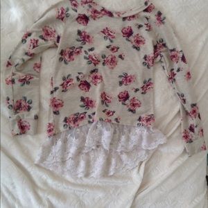 Girls rose shirt